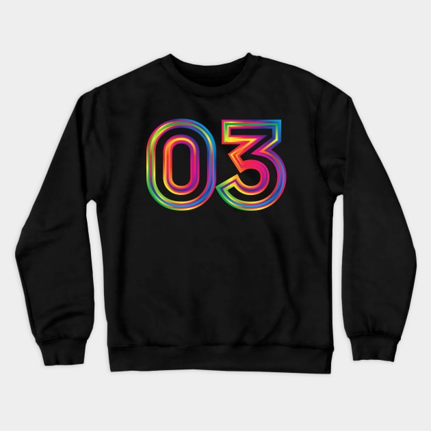 03 spectrum outline Crewneck Sweatshirt by MplusC